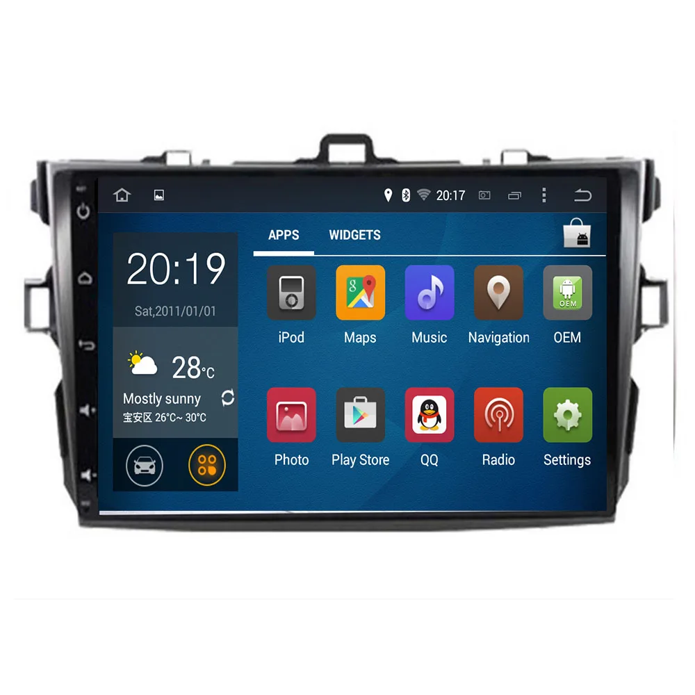 Excellent Car Multimedia Player for Toyota corolla 2007 - 2011,8 Core, Android 9.0 DVD,GPS,Radio, 4GB RAM, 32GB ROM 0 Excellent Car Multimedia Player for Toyota corolla 2007 - 2011,8 Core, Android 9.0 DVD,GPS,Radio, 4GB RAM, 32GB ROM 0