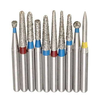 

100pcs/set Dental Diamond Burs Drill Medium FG 1.6mm Polishing Smoothing For High Speed Handpiece Tooth Whitening Tool Set