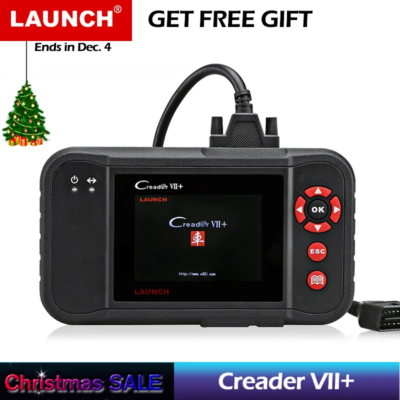

Launch X431 Creader VII Plus VII+ Auto Code Reader OBD2 OBD 2 Scanner Launch CRP123 OBDII Diagnostic Tool Automotive Scan Tool