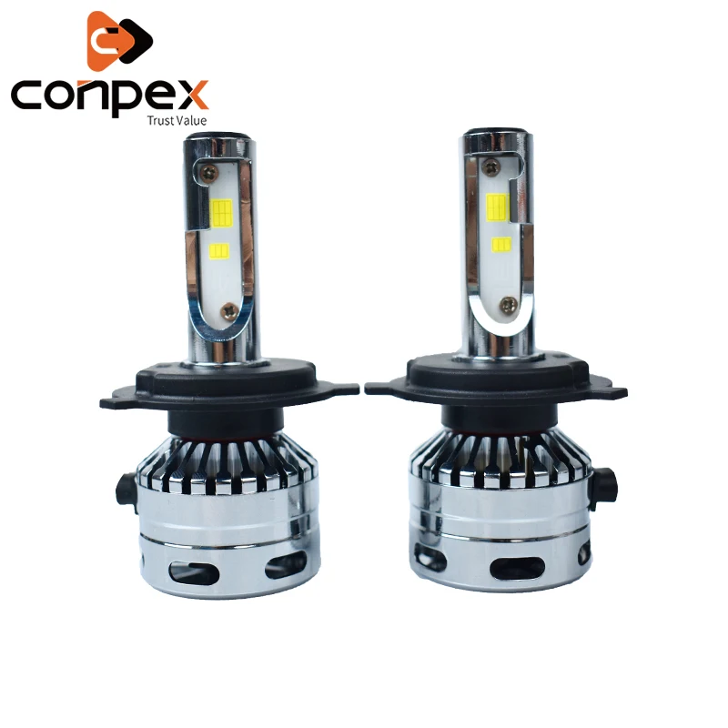 

2pcs Car Headlight Bulbs LED 6500K 12V H4 LED high temperature resistant chip Two-sided LED lamp beads signal lamp Lights