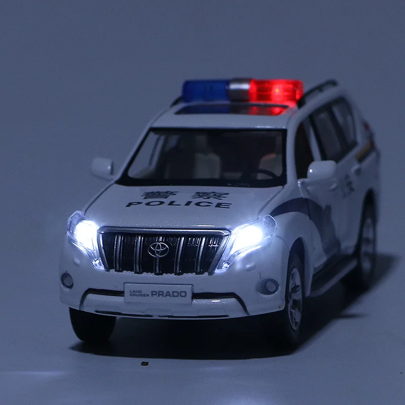 Высокая моделирования Toyota prado модель автомобиля, 1:32 Масштаб сплава оттягивать назад модель автомобиля, muaical& мигающий, литая под давлением металлическая модель