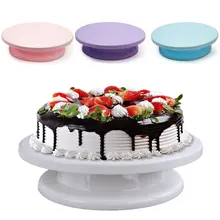 Виниловый пластмассовый Декор красочный цветок колесо DIY торт крем Круглый Вращающийся торт поворотный Рождественский свадебный торт стойка для накладных ногтей