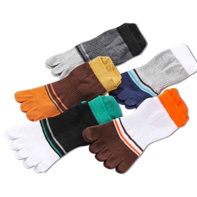 Balight, уличные спортивные носки с пятью пальцами, мужские хлопковые мягкие носки, мужские Дышащие носки для велоспорта, кемпинга, бега