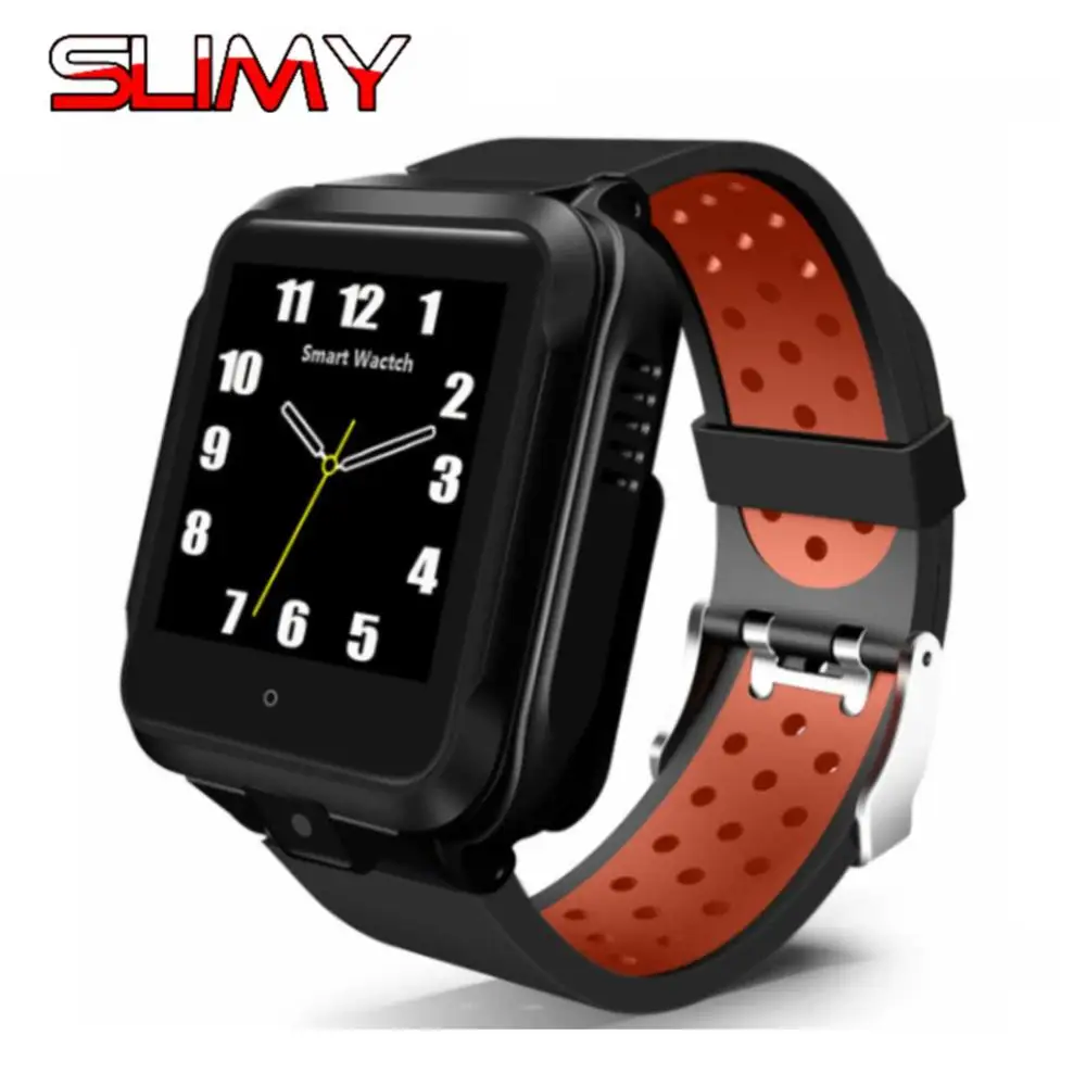 Новое поступление M11 4G Смарт-часы поддержка 4G sim-карты Android 6,0 OS MSM8909 Smartwatch телефон монитор сердечного ритма gps Wifi Bluetooth - Цвет: Красный