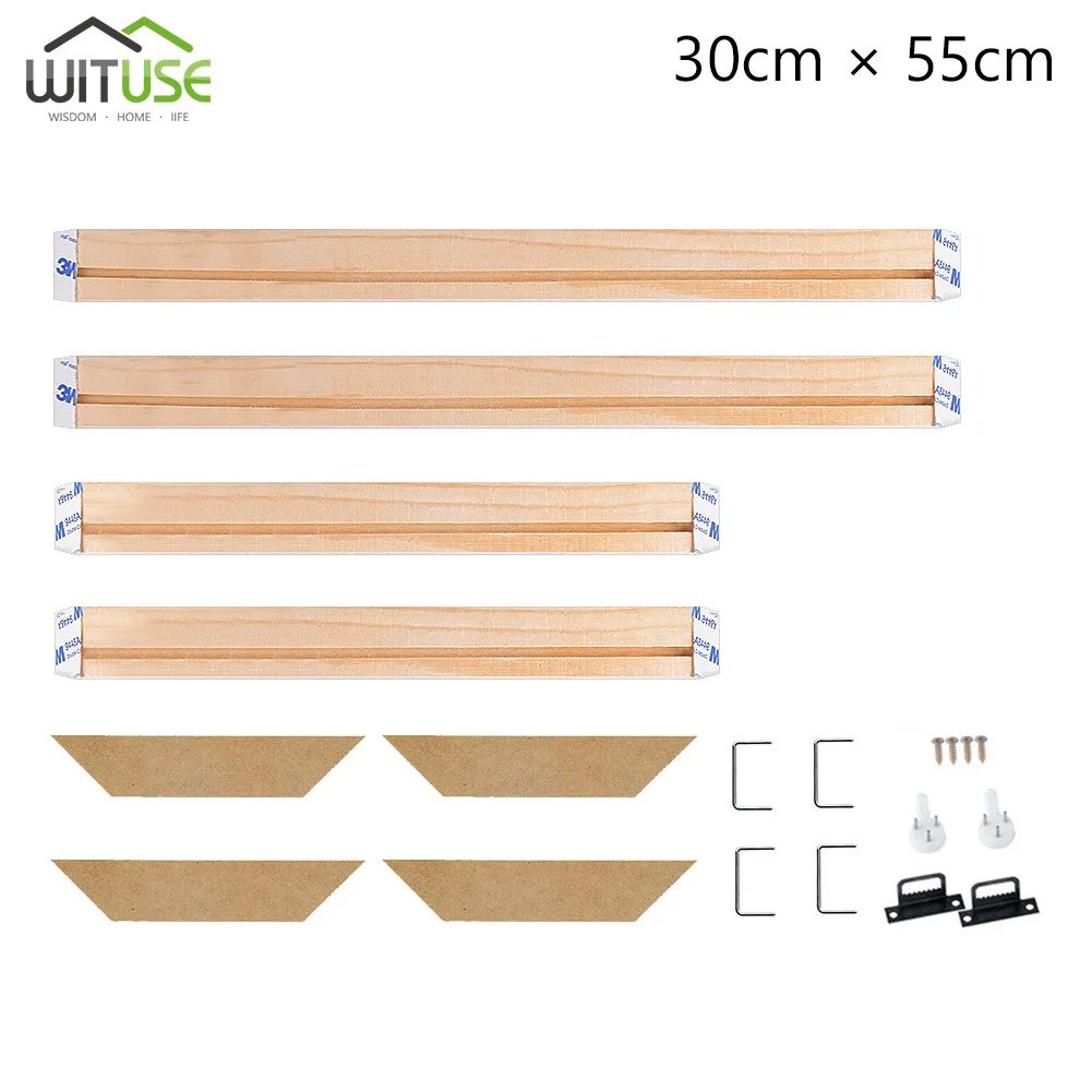 Профессиональный Растяжитель бар холст Рамка комплект для масляной живописи галерея стены искусства сосны - Цвет: 30x55cm