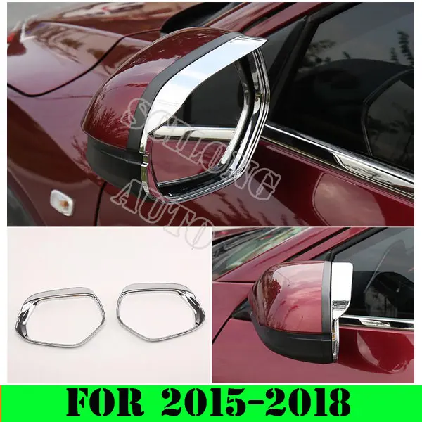 Fit For 2014-2018 Volvo V40 V60 Mirror Rain Snow Guard Sun Visor Vent 2pcs