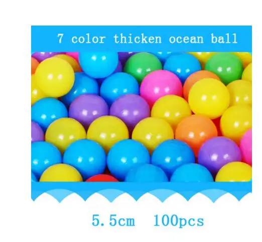100pcs Игровой бассейн, детский манеж, легко и дешево, Океанский мяч, бассейн, игра для малышей, мяч, яма в упаковке, 1 м, 1,2 м, 1,5 м, 3 размера - Цвет: 100pcs