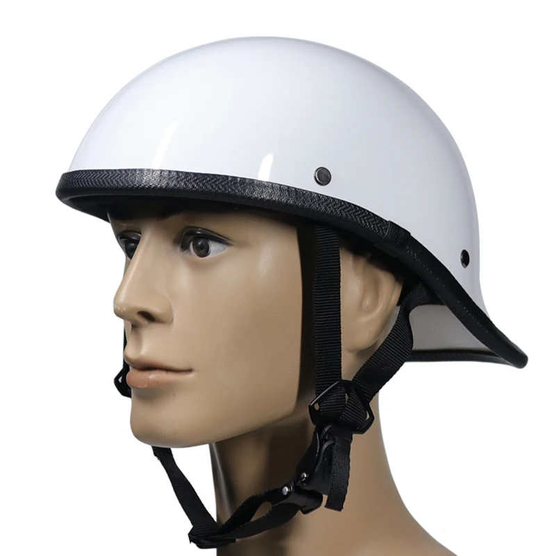Полулицевой светильник для мотоциклетного шлема со стильным стекловолоконным корпусом DD с кольцевой пряжкой Ретро винтажный шлем