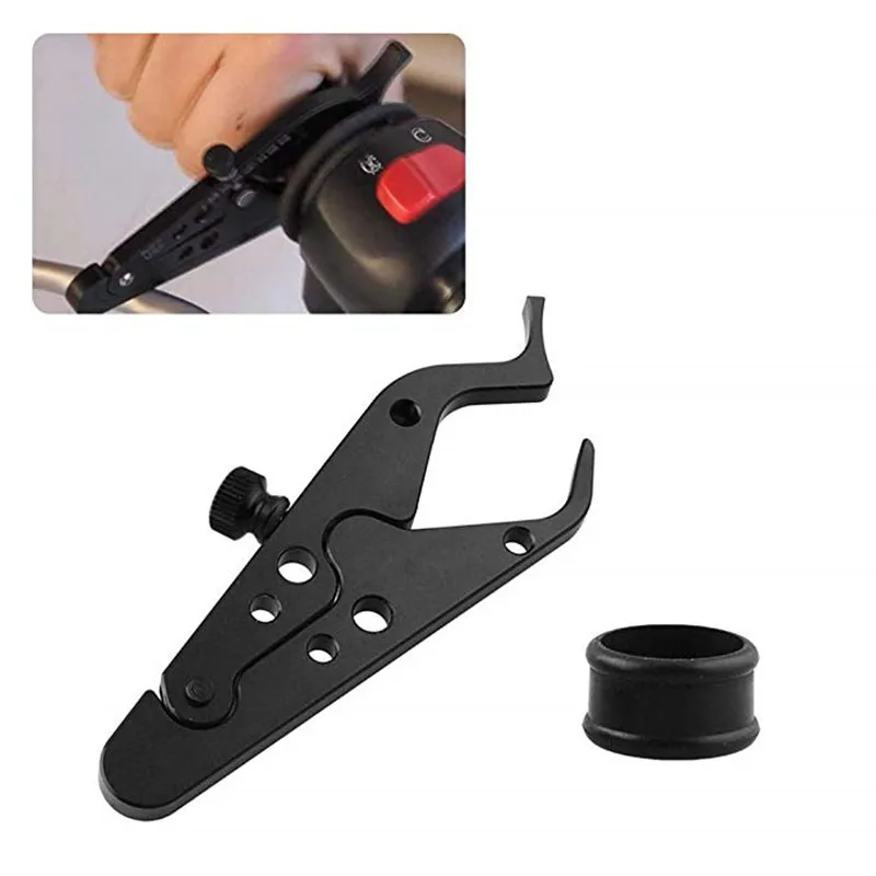 

Universal Throttle Control System Motorcycle Cruise Control Throttle Lock Assist Retainer Relieve Stress Durable Grip Black