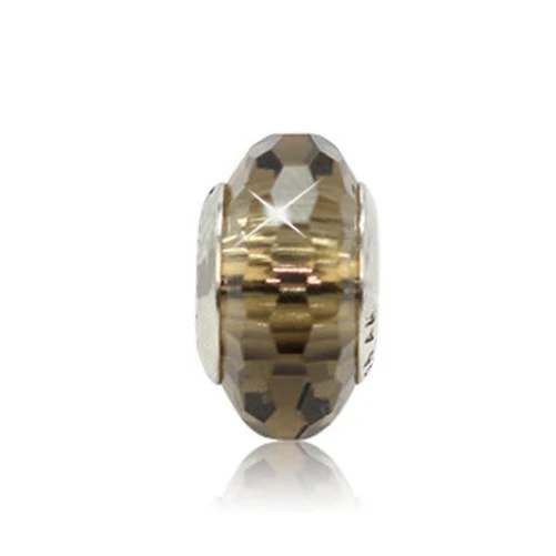 925 Чистое серебро плавающее браслет стеклянные бусины, шармы Fit Pandora оригинальные браслеты для женщин ожерелье женские ювелирные изделия - Окраска металла: No. 08