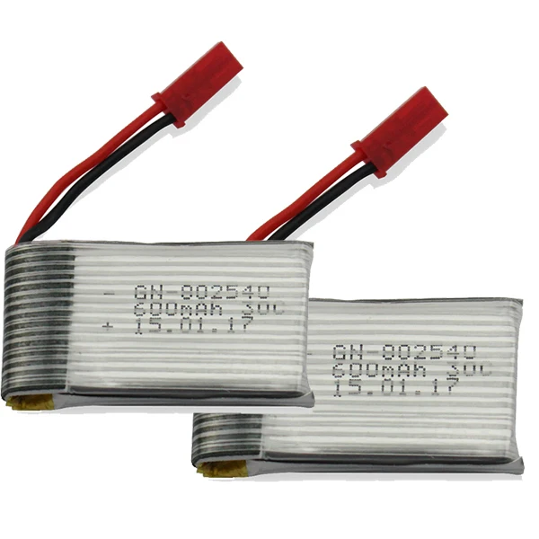 2Pcs/lot Lipo Battery 3.7V 600MAH JST+ Lipo Charger For Phantom Fayee