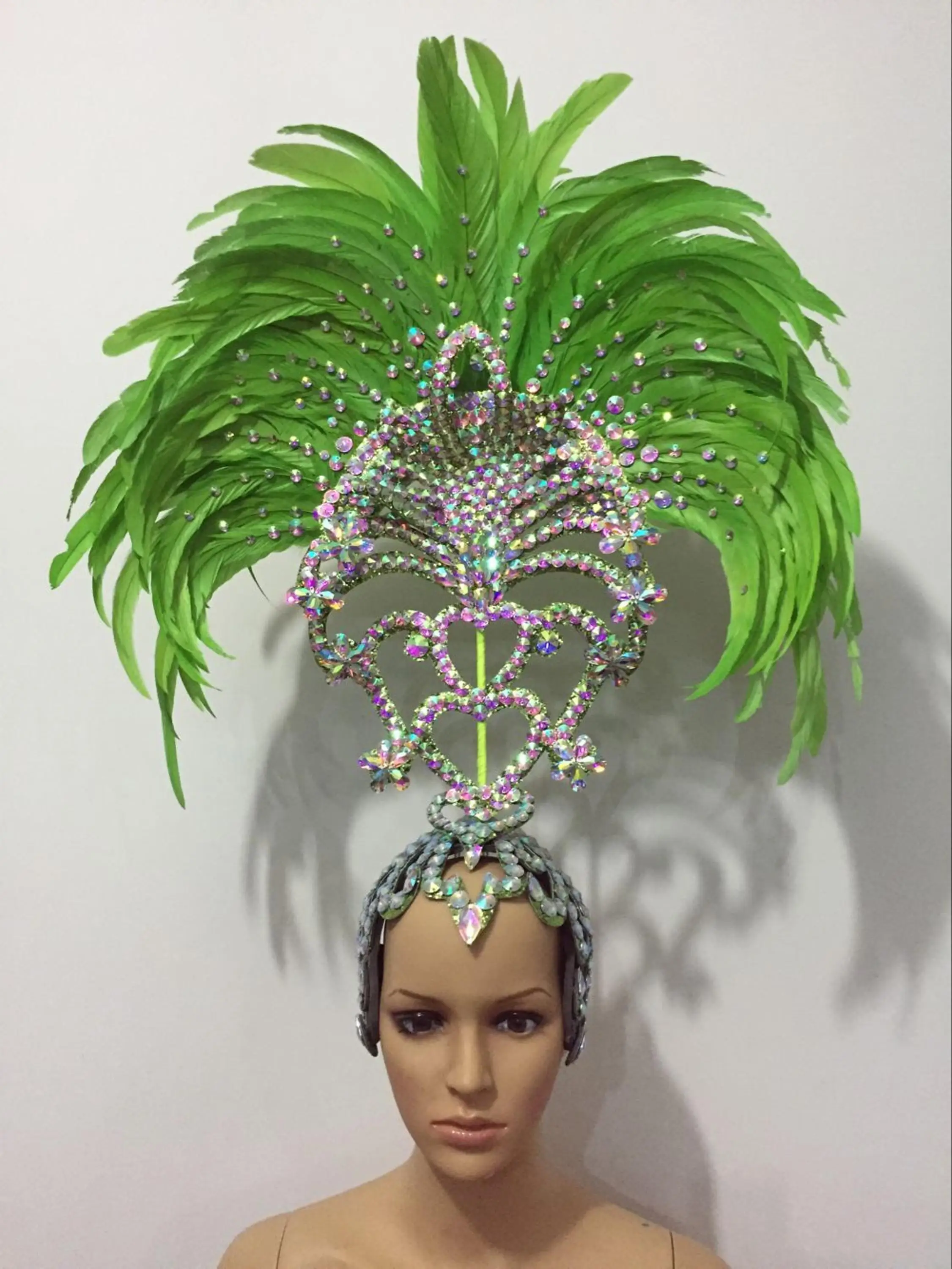 Buy Feather clothing Stage performance catwalk carnival Headdress flower pubs