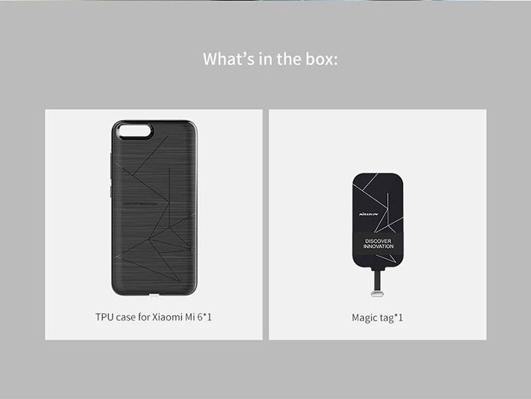 Nillkin Xiaomi Mi6 беспроводной зарядный чехол Qi type-C зарядный приемник+ Магнитный+ ТПУ чехол для Xiaomi Mi6 M6