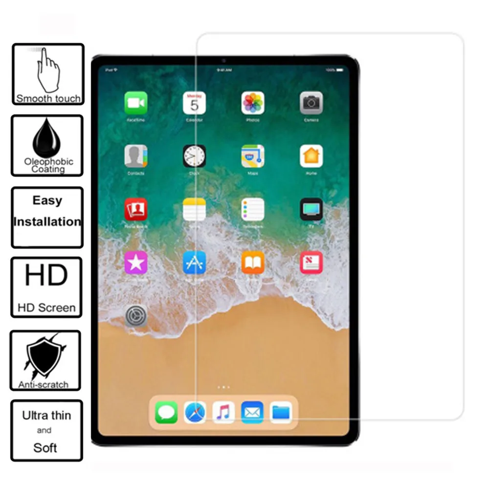 2X Ultra HD Clear Tempered Glass Screen Protector For iPad Pro 2018 11 12.9 inch
