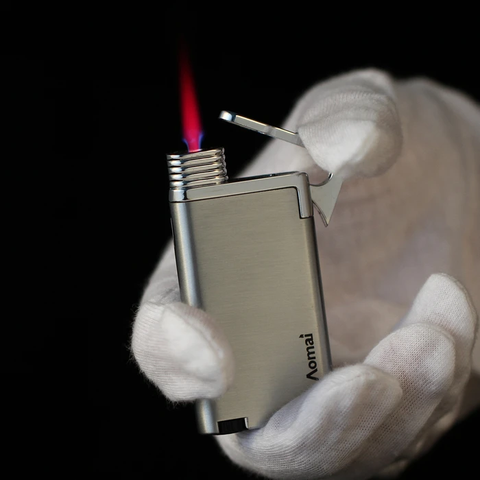 super thin mini windproof turbo lighter with refillable valve metal