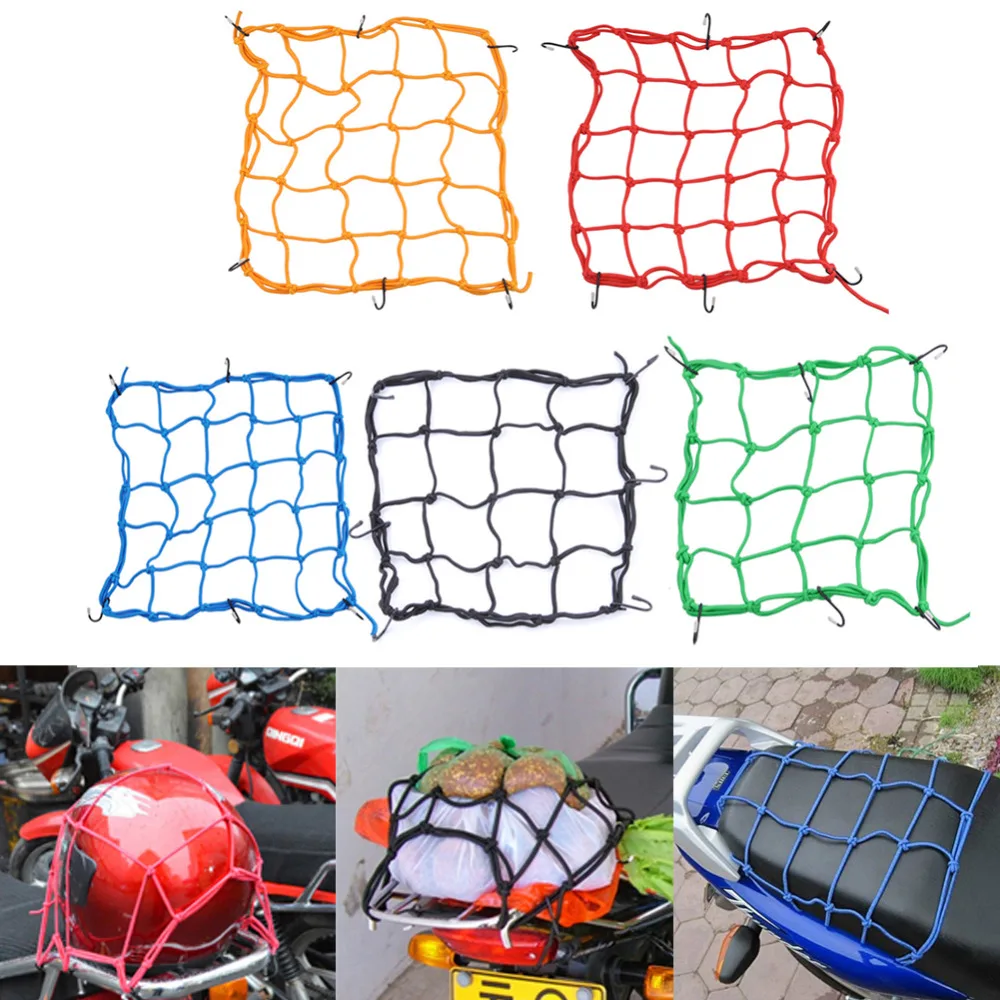40 40cm Motorcycle Helmet Net Mesh for Storage Carrier Bags Cargo Fix Net for Motorcycles Helmet
