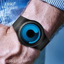 IBSO Brand Fashion Creative Mens Wrist Watches 2018 Stainless Steel Strap Quartz Sport Watch Men Relogio