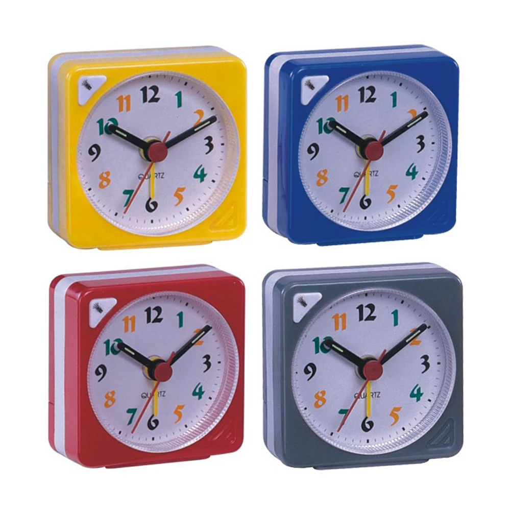 Snooze портативный мини ночник дизайн кварцевые часы будильник аналоговый
