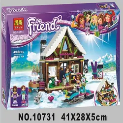 10731 шт. Ami 408 Neige Chalet Resort Modele комплект строительных блоков Briques Fille Jouets Pour Enfants Кадо Совместимость 41323