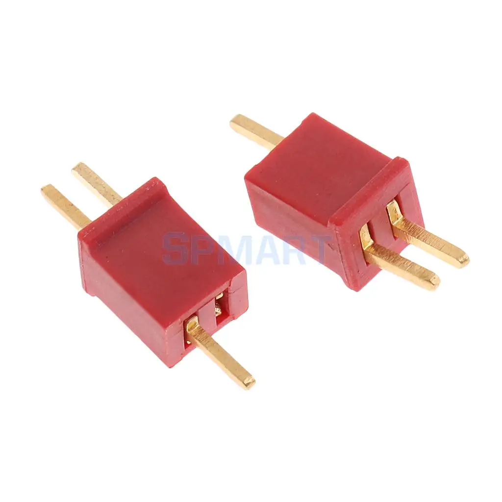 20pcs Ultra Mini T Plug Deans Connectors Micro Deans Plug Deans Connectors for RC LiPo NiMh Battery ESC Motor