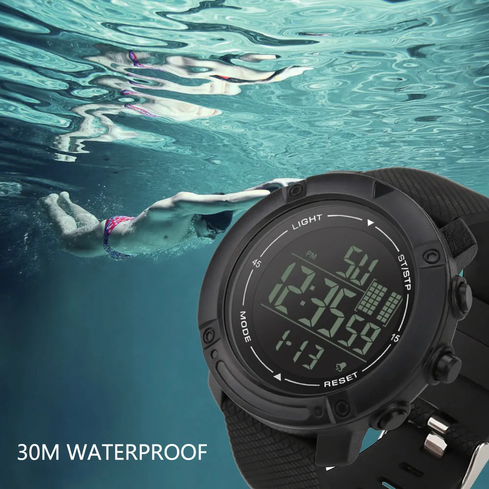 Роскошные мужские спортивные водонепроницаемые часы цифровые светодиодные армейские часы мужские модные повседневные электронные наручные часы Relogio Masculino