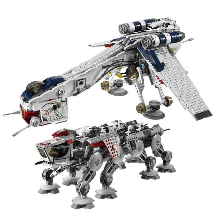 

Lepin 05053 Star Series War New 1788Pcs Genuine The Republic Toys Dropship Set Building Blocks Bricks Children Toys 10195