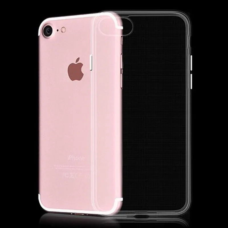 Новая Роскошная мягкая ТПУ Ультра Crystal Clear Чехлы для 8 7 плюс 6 S 5 5S 5C чехол