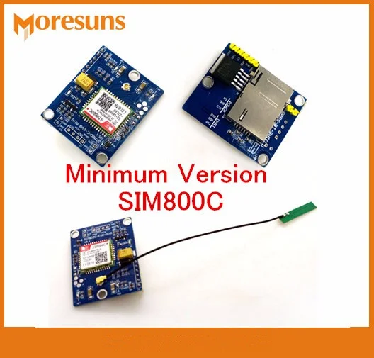 

Free Ship SMS/MMS GSM|GPRS SIM800C development board wireless communication Module PCB attenna minimum version SIM800C Module