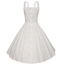 BerylBella Women Summer Dress 2017 Vintage Casual Cotton Vestido Solid Red Yellow Strap Suspenders Off Shoulder Dresses Female