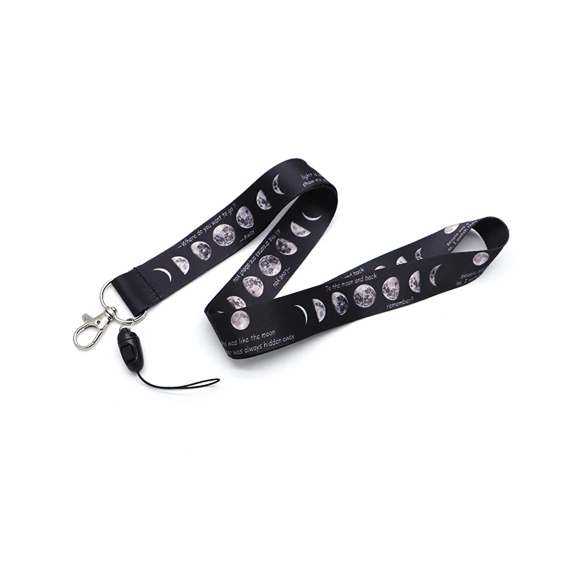 30 шт./лот Eclipse Moon Phase Lanyard ID Holder космическая подвеска в виде космонавта и планеты НЛО Lanyards держатель для мобильного телефона Lariat брелок S26