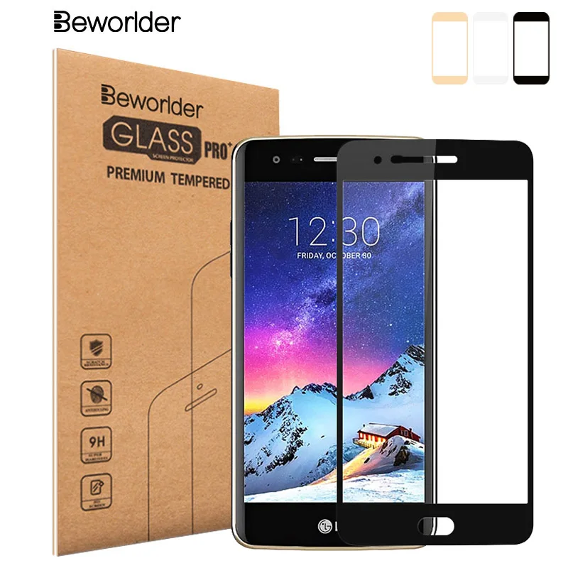 Beworlder 10 шт./лот закаленное Стекло для LG K8 2017X240 Full Cover коробку Экран протектор