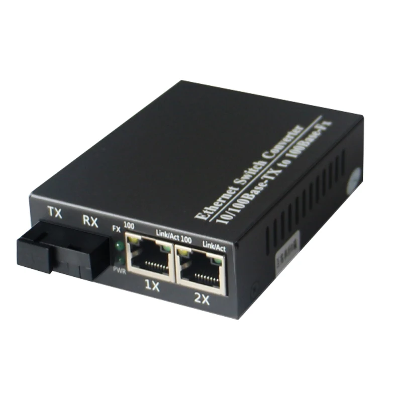 10/100 м Оптическое волокно до 2 RJ45 media converter Волокно коммутатора ethernet Оптическое волокно трансивер одномодового один Волокно 20 км