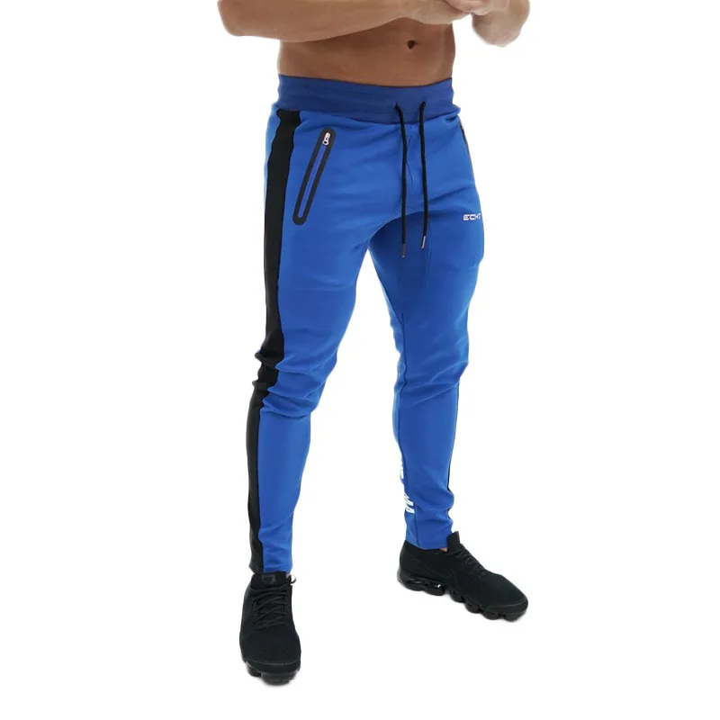 Men s Pants Autumn Side Zipper Pocket Jogger Trousers Bodybuilding Leisure Hip Hop Pants Men Slim 4