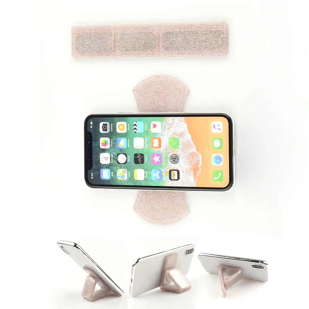 

2pcs Car Accessories Bling Universal Sticker Anti-Slip Pad Mobile Phone Bracket Non-slip Mat Dashboard Decoration Holder GPS