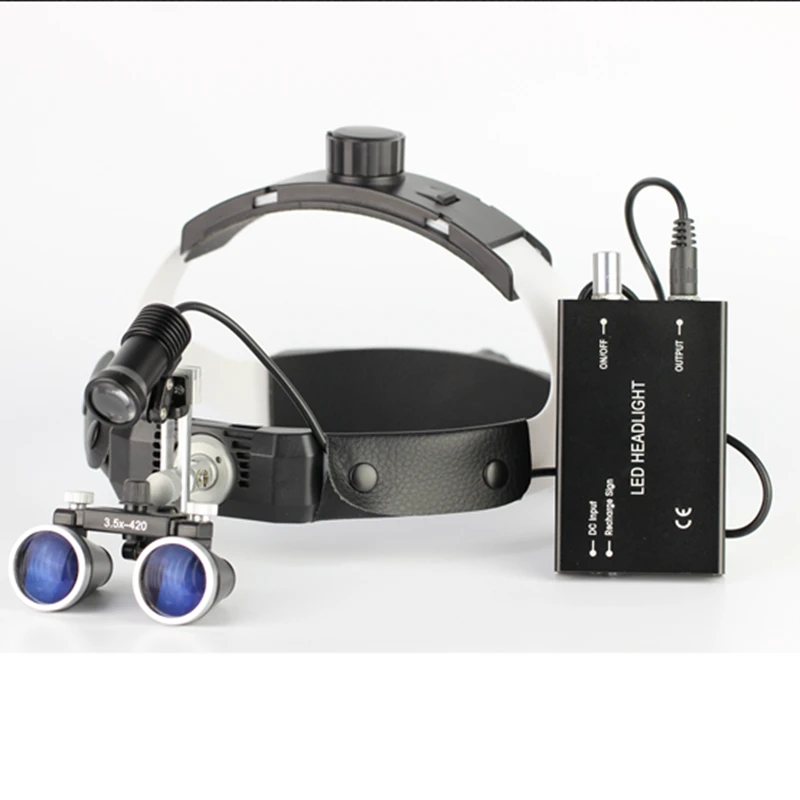  3.5X High Intensity LED Light Surgical Operation Medical Magnifier with Dental Headlight Surgical D - 32907024739