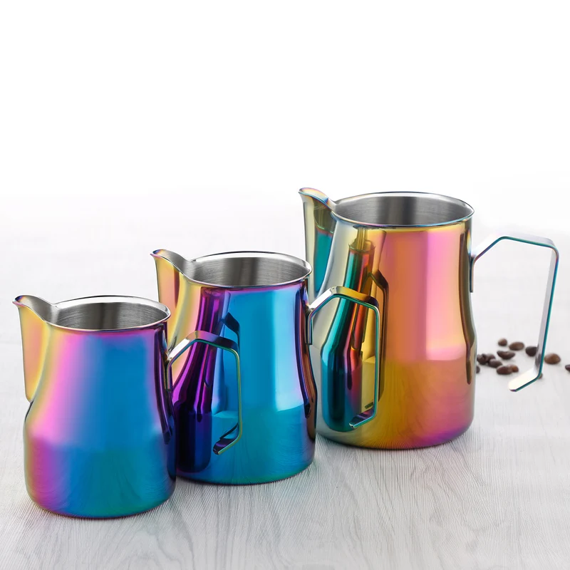 New Style Multicolor Milk frothing jug Espresso Coffee Pitcher Barista