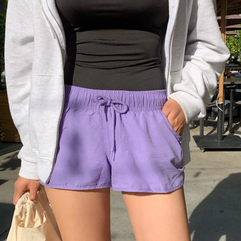 Womens Swim Shorts Quick Dry Summer Women Board Shorts Swimwear Beach Short Ladies Athletic Beach Trunks