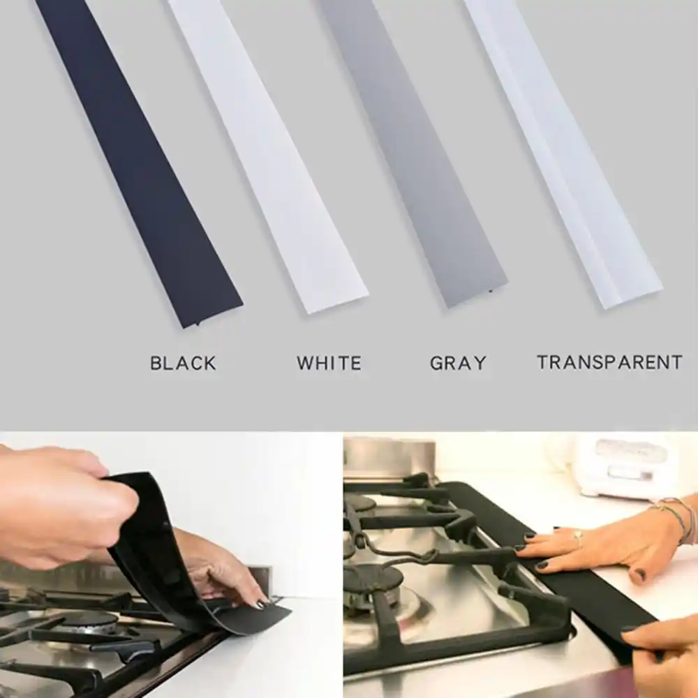 New Creative Flexible Stove Counter Gap Cover Silicone Rubber Kitchen
