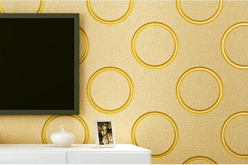 Beibehang фон обоев Мода Круг современный минималистский Флизелиновые обои спальня гостиная ТВ фоне обоев