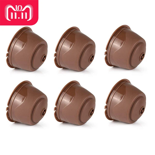 Best Price 6Pcs/set Refillable Dolce Gusto Coffee Capsule Food Grade PP Reusable Coffee Filter For Compatible For Nescafe Dolce Gusto