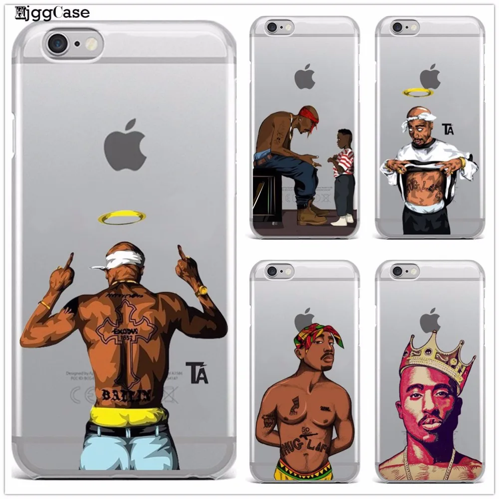 2Pac Makaveli Tupac Amaru Shakur Мягкий силиконовый чехол для телефона iPhone 5 5S SE 6 6S 6Plus Plus 7 7Plus 8