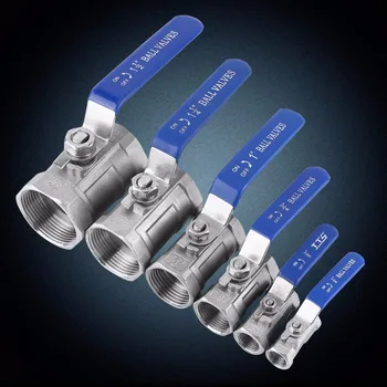 

Stainless Steel SS304 Pipe Ball Valve Female Threaded 1/4" 3/8" 3/4" 1" 1-1/4" 1-1/2" Sanitary Shut-off Ball Valve Straight