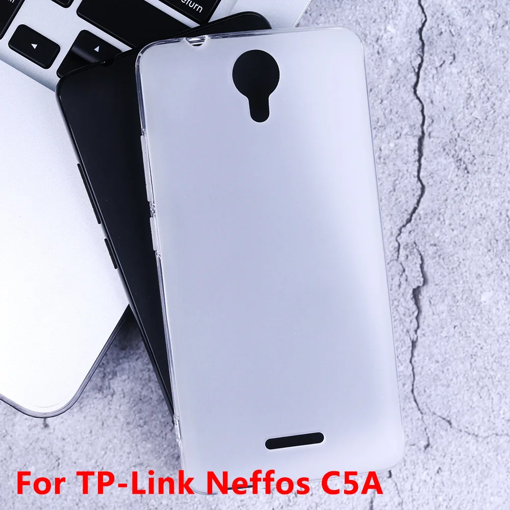 For TP-LINK Neffos C5A Case Black Soft TPU Silicone Phone for Cover Fundas Back Shell |
