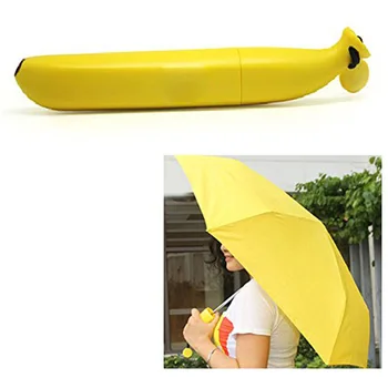 

Banana Paraguas Rain and Parasol Cute Umbrella for Women Kids As Novelty Baby Gifts Protection Windproof Folding Umbrellas