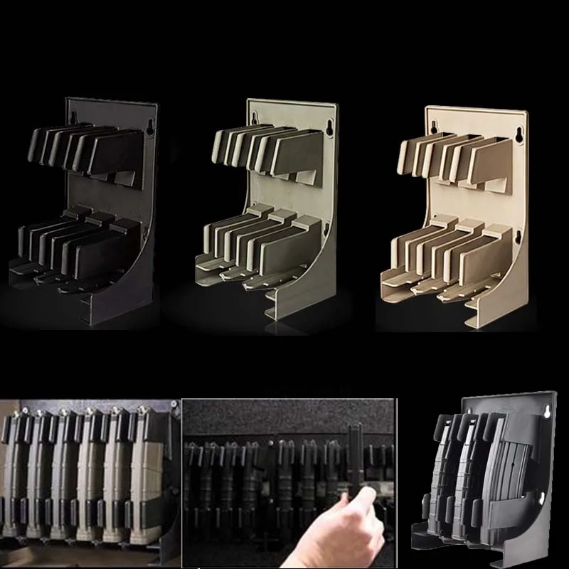 

Tactical Mag Storage Solutions Mags MAG Holder Magazine Pouch Rack for Hunting Airsoft 30 Rounds AR-15 5.56 .223 Caliber