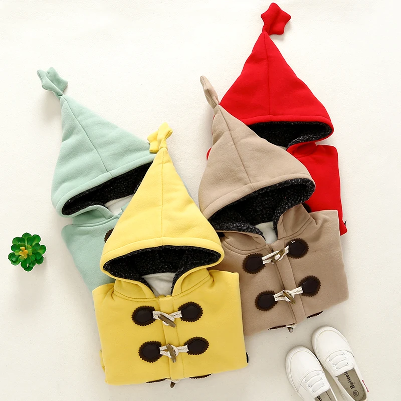 New Baby boys and girls winter jackets warm coats hooded unisex Autumn 9M-2 old size Clothes 7BT044