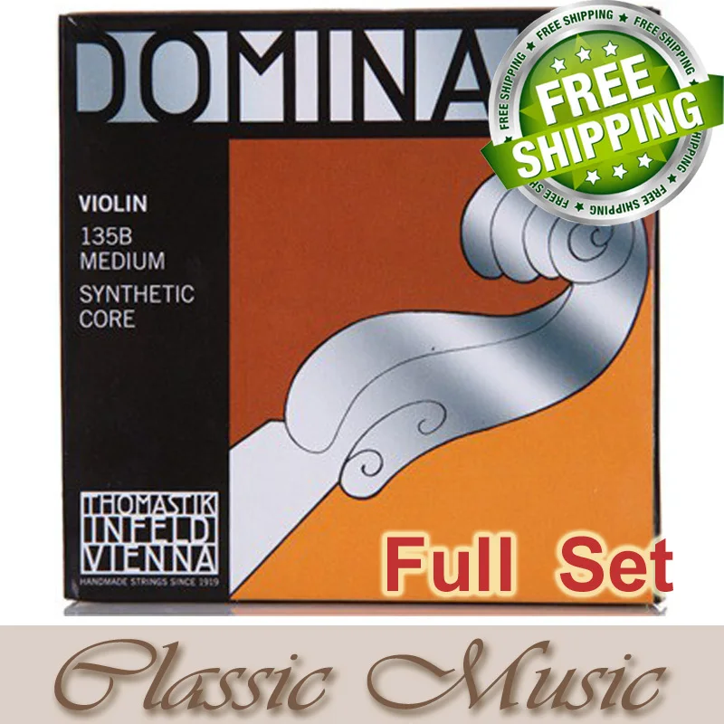 

Thomastik Dominant 135B Full Violin String Set 4/4 Medium. Made in Austria. free shipping,