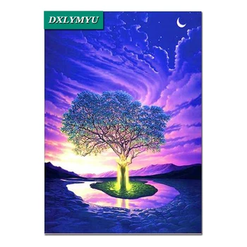 

Square Drill Home Decor 5D Diy Diamond Painting tree of Life Needlework Full Diamond Embroidery mosaic Cross stitch Painting