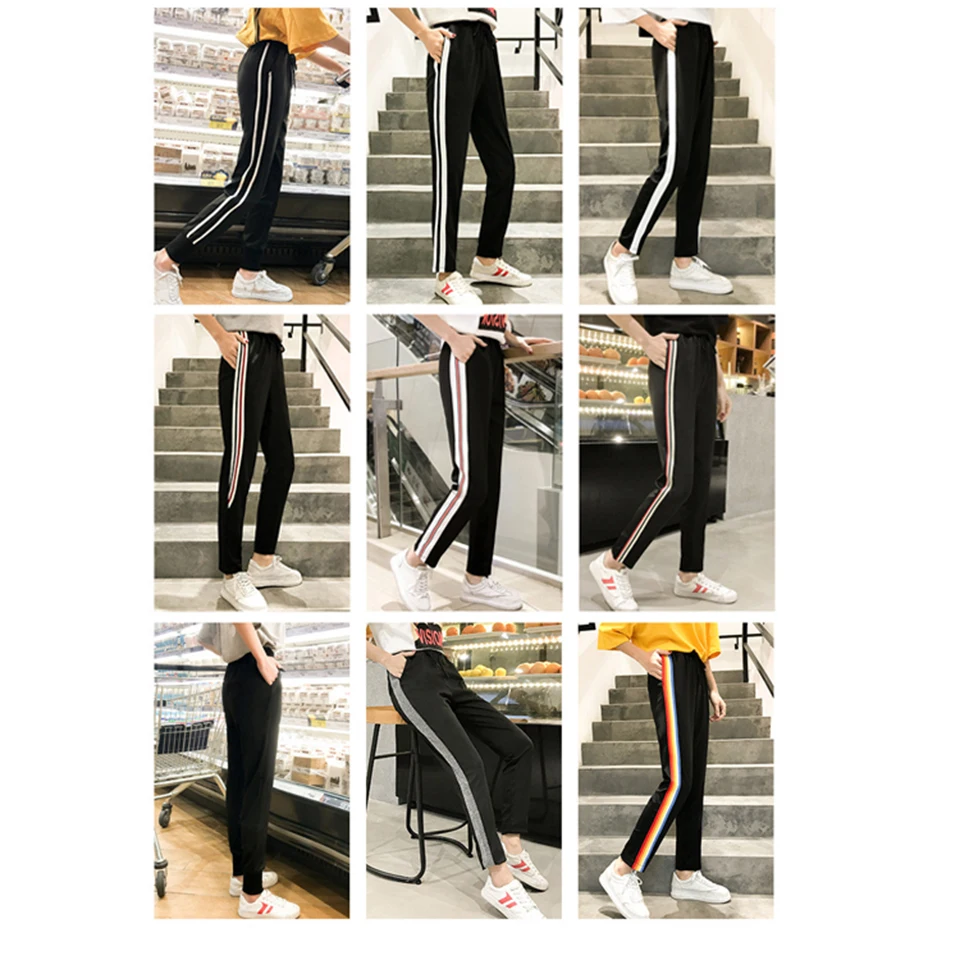 ZYFPGS 2019 Hot Stitching Pants Patchwork Stripes Variety Jogger Women's Pants Hip Hop Fashion Casual Loose Plus Size 5XL Z1118 ZYFPGS 2019 Hot Stitching Pants Patchwork Stripes Variety Jogger Women's Pants Hip Hop Fashion Casual Loose Plus Size 5XL Z1118