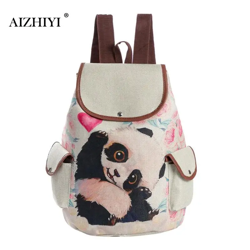 

Women Fashion Preppy Backpack Girls Cute High Quality Animal Print School Bags Large Capacity Travel Rucksack Shoulder Bag New